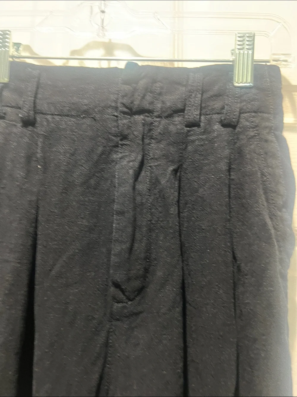 Free People Black Straight-Leg Pants